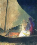 Redon's Boat With Two Figures