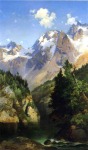 Thomas Moran's "A Rocky Mountain Peak, Idaho Territory"