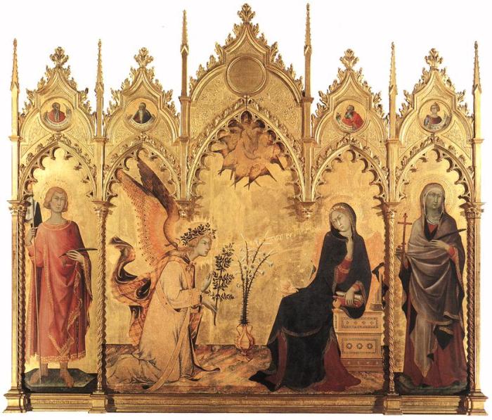 Simone Martini's "Annunciation"