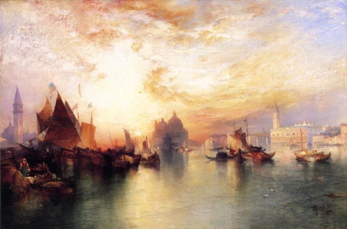 Thomas Moran's "Venice, from near San Giorgio"
